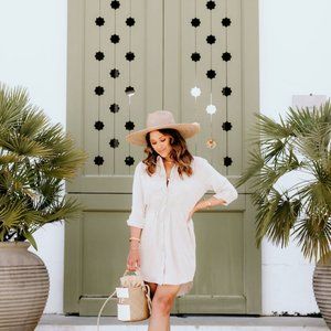 Jennifer Shirt Dress in taupe (designed by Haute Off The Rack in collaboration)
